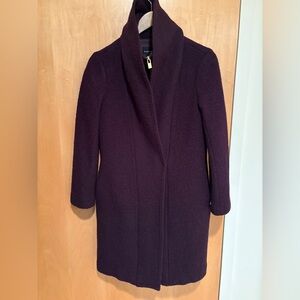 Club Monaco Kasperre Wool Coat in Burgundy